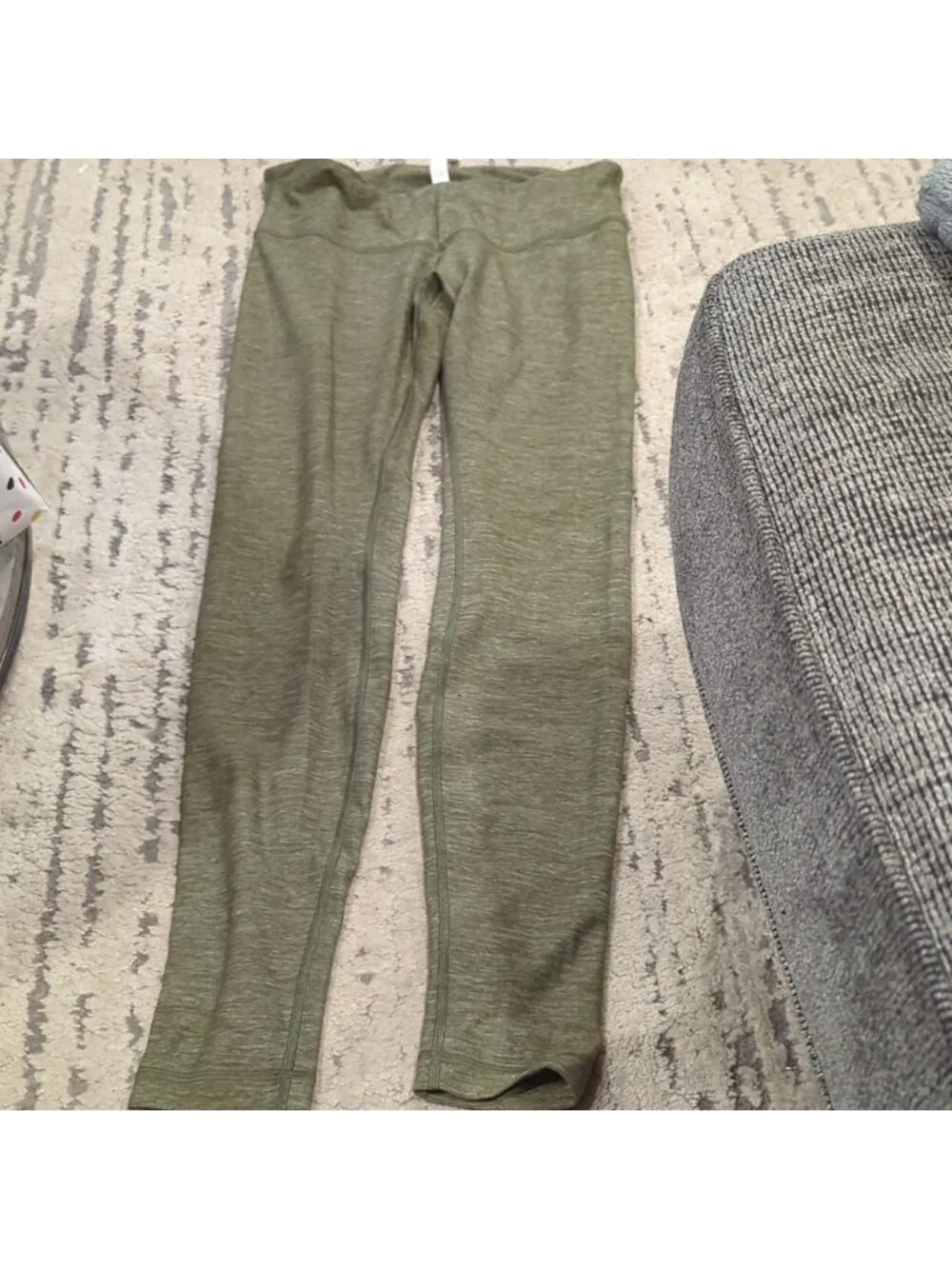 Lululemon Wunder Under Heathered Green leggings